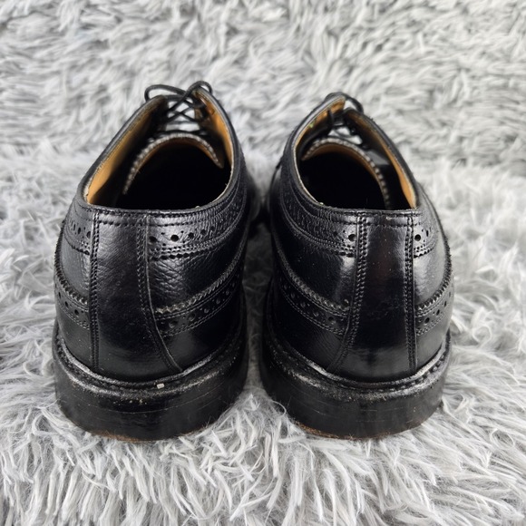 Florsheim 623843 Royal Imperial Mens 8 Black V Cleat Kenmoore Wingtip Dress Shoe - Picture 5 of 13